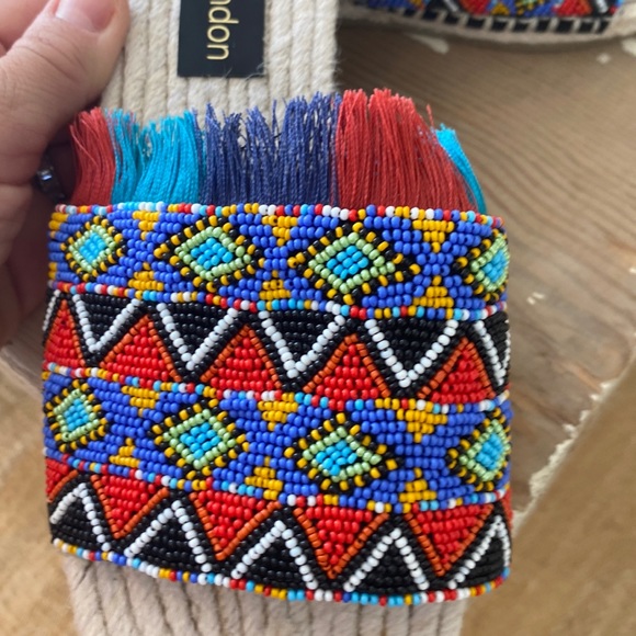 Free People BNWT laidback London embellished tribal Coachella sandal 🌈 Love❤️‼️ - Picture 10 of 10